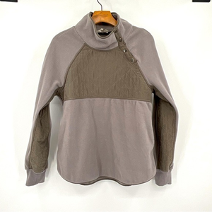 Womens Entro Asymmetrical‎ Snap Up Gray Fleece Pullover Size L C4